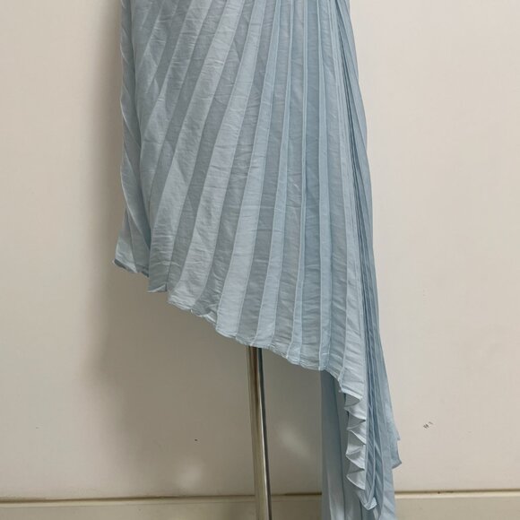 A.L.C. Light Blue One-Shoulder Midi Dress - Picture 10 of 13
